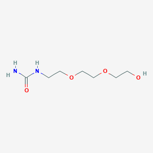 molecular formula C7H16N2O4 B14588093 N-{2-[2-(2-Hydroxyethoxy)ethoxy]ethyl}urea CAS No. 61170-50-1