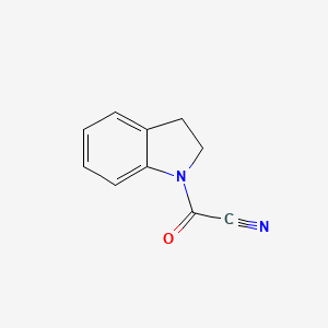 molecular formula C10H8N2O B14588095 2,3-Dihydro-1H-indole-1-carbonyl cyanide CAS No. 61589-21-7