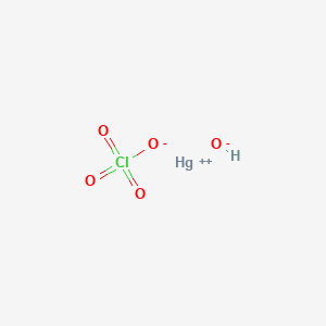 molecular formula ClHHgO5 B14588108 Mercury(2+);hydroxide;perchlorate CAS No. 61512-35-4