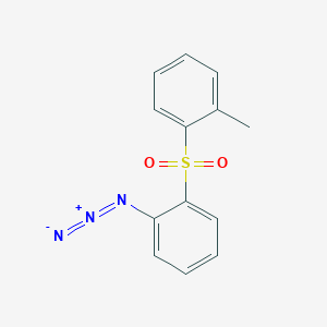 molecular formula C13H11N3O2S B14588145 1-Azido-2-(2-methylbenzene-1-sulfonyl)benzene CAS No. 61174-43-4