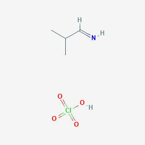 molecular formula C4H10ClNO4 B14588158 2-Methylpropan-1-imine;perchloric acid CAS No. 61355-21-3