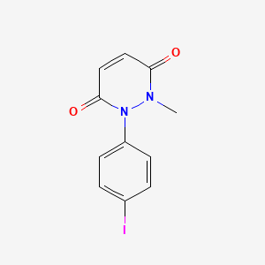 molecular formula C11H9IN2O2 B14588181 1-(4-Iodophenyl)-2-methylpyridazine-3,6-dione CAS No. 61442-18-0