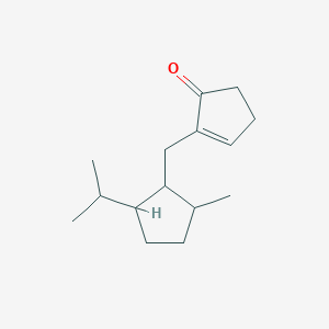 2-{[2-Methyl-5-(propan-2-yl)cyclopentyl]methyl}cyclopent-2-en-1-one