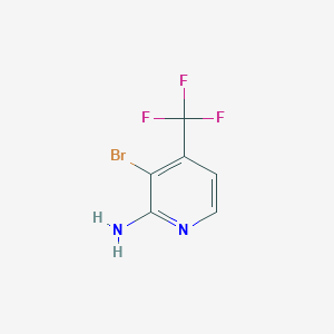 molecular formula C6H4BrF3N2 B1458820 3-Bromo-4-(trifluoromethyl)pyridin-2-amine CAS No. 1227489-63-5