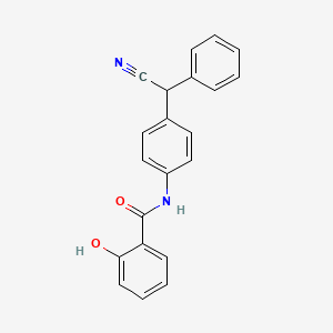 N-{4-[Cyano(phenyl)methyl]phenyl}-2-hydroxybenzamide