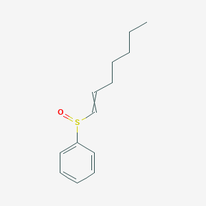 (Hept-1-ene-1-sulfinyl)benzene