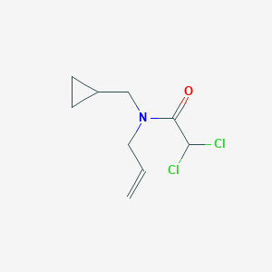 molecular formula C9H13Cl2NO B14588289 2,2-Dichloro-N-(cyclopropylmethyl)-N-(prop-2-en-1-yl)acetamide CAS No. 61219-92-9