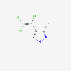 1H-Pyrazole, 1,3-dimethyl-4-(trichloroethenyl)-