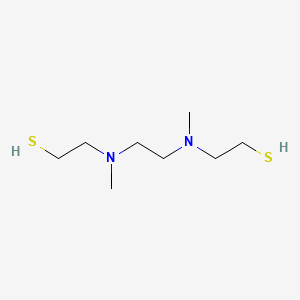 molecular formula C8H20N2S2 B14588342 Ethanethiol, 2,2'-[1,2-ethanediylbis(methylimino)]bis- CAS No. 61260-06-8