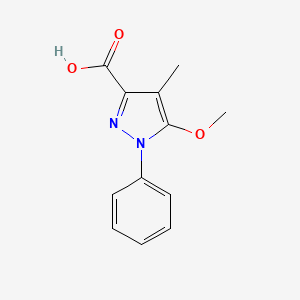 B1458837 5-Methoxy-4-methyl-1-phenyl-1H-pyrazole-3-carboxylic acid CAS No. 274253-36-0