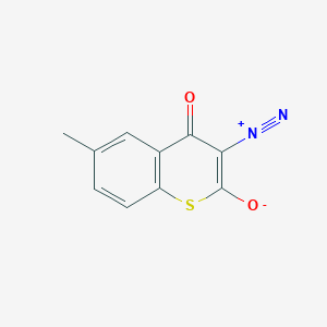 3-Diazonio-6-methyl-4-oxo-4H-1-benzothiopyran-2-olate