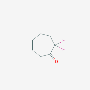 molecular formula C7H10F2O B1458842 2,2-Difluorocycloheptan-1-one CAS No. 1638830-50-8