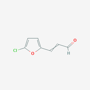 molecular formula C7H5ClO2 B14588437 3-(5-chlorofuran-2-yl)prop-2-enal CAS No. 61633-21-4