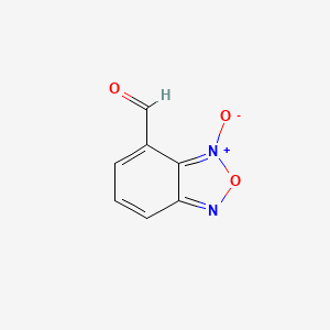 molecular formula C7H4N2O3 B14588441 3-Oxido-2,1,3-benzoxadiazol-3-ium-4-carbaldehyde CAS No. 61062-99-5