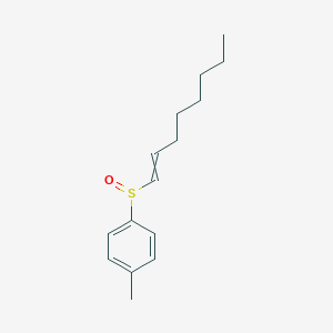 molecular formula C15H22OS B14588450 1-Methyl-4-(oct-1-ene-1-sulfinyl)benzene CAS No. 61187-68-6