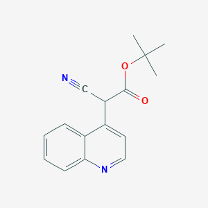 B1458846 Tert-butyl 2-cyano-2-(quinolin-4-yl)acetate CAS No. 1951451-78-7