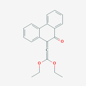 molecular formula C20H18O3 B14588460 10-(Diethoxyethenylidene)phenanthren-9(10H)-one CAS No. 61544-07-8