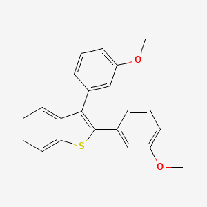 molecular formula C22H18O2S B14588463 2,3-Bis(3-methoxyphenyl)-1-benzothiophene CAS No. 61078-01-1