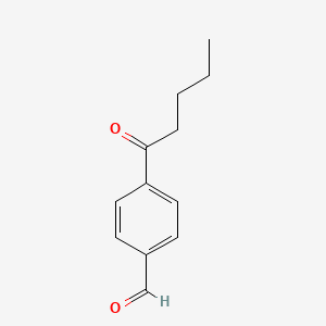 molecular formula C12H14O2 B14588467 4-Pentanoylbenzaldehyde CAS No. 61363-43-7