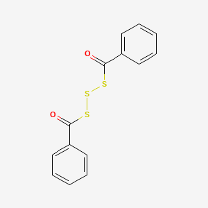 molecular formula C14H10O2S3 B14588482 (Trisulfane-1,3-diyl)bis(phenylmethanone) CAS No. 61268-33-5