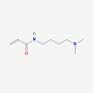 molecular formula C9H18N2O B14588508 N-[4-(Dimethylamino)butyl]prop-2-enamide CAS No. 61630-79-3