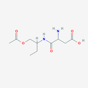 N-[1-(Acetyloxy)butan-2-yl]-alpha-asparagine