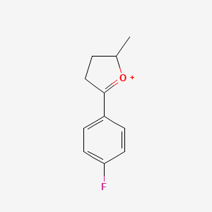 5-(4-fluorophenyl)-2-methyl-3,4-dihydro-2H-furan-1-ium