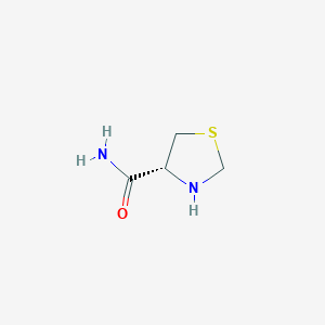 molecular formula C4H8N2OS B14588599 (4r)-1,3-Thiazolidine-4-carboxamide CAS No. 61434-84-2