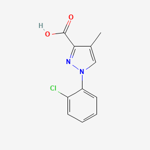 B1458864 1-(2-chlorophenyl)-4-methyl-1H-pyrazole-3-carboxylic acid CAS No. 1423734-30-8