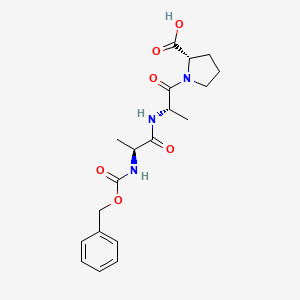 molecular formula C19H25N3O6 B14588644 N-[(Benzyloxy)carbonyl]-L-alanyl-L-alanyl-L-proline CAS No. 61430-05-5