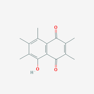 molecular formula C15H16O3 B14588664 5-Hydroxy-2,3,6,7,8-pentamethylnaphthalene-1,4-dione CAS No. 61357-52-6