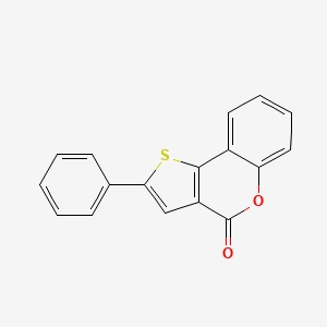 molecular formula C17H10O2S B14588694 2-Phenyl-4H-thieno[3,2-c][1]benzopyran-4-one CAS No. 61491-10-9