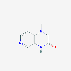 molecular formula C8H9N3O B1458870 1-甲基-1H,2H,3H,4H-吡啶并[3,4-b]吡嗪-3-酮 CAS No. 1384429-39-3