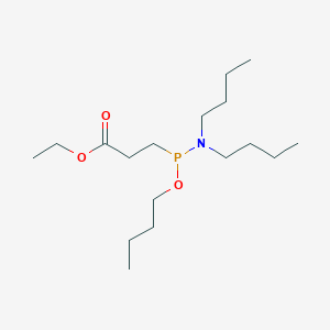 Ethyl 3-[butoxy(dibutylamino)phosphanyl]propanoate