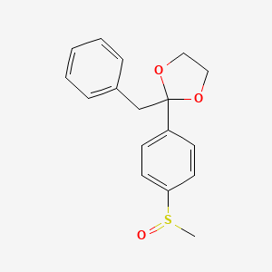 2-Benzyl-2-[4-(methanesulfinyl)phenyl]-1,3-dioxolane