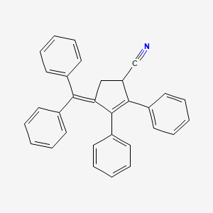 4-(Diphenylmethylidene)-2,3-diphenylcyclopent-2-ene-1-carbonitrile