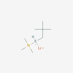 molecular formula C9H21LiSi B14588777 lithium;3,3-dimethylbutyl(trimethyl)silane CAS No. 61540-28-1