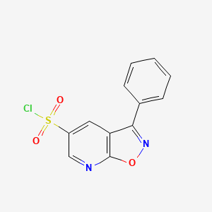 B1458886 3-Phenyl-[1,2]oxazolo[5,4-b]pyridine-5-sulfonyl chloride CAS No. 1423027-63-7