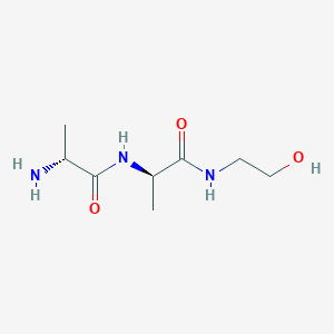 molecular formula C8H17N3O3 B14588872 D-Alanyl-N-(2-hydroxyethyl)-D-alaninamide CAS No. 61280-87-3