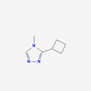molecular formula C7H11N3 B1458888 3-环丁基-4-甲基-4H-1,2,4-三唑 CAS No. 1443980-03-7
