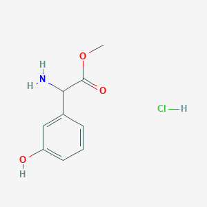 molecular formula C9H12ClNO3 B1458889 盐酸2-氨基-2-(3-羟基苯基)乙酸甲酯 CAS No. 179814-91-6
