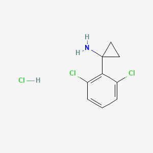 B1458893 1-(2,6-Dichlorophenyl)cyclopropan-1-amine hydrochloride CAS No. 1384799-76-1