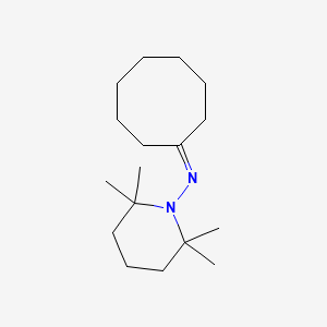 molecular formula C17H32N2 B14588931 N-(2,2,6,6-Tetramethylpiperidin-1-yl)cyclooctanimine CAS No. 61230-59-9