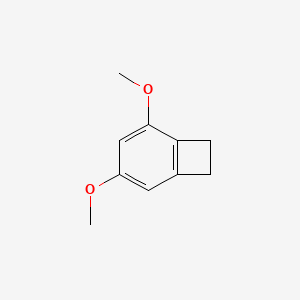 molecular formula C10H12O2 B14588988 2,4-Dimethoxybicyclo[4.2.0]octa-1,3,5-triene CAS No. 61251-32-9