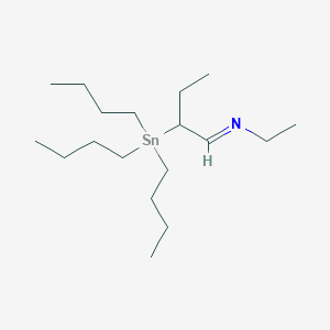 (1E)-N-Ethyl-2-(tributylstannyl)butan-1-imine