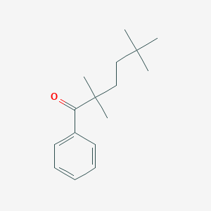 molecular formula C16H24O B14589044 2,2,5,5-Tetramethyl-1-phenylhexan-1-one CAS No. 61067-10-5