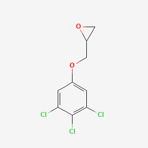 molecular formula C9H7Cl3O2 B14589053 2-[(3,4,5-Trichlorophenoxy)methyl]oxirane CAS No. 61396-64-3