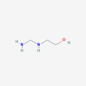 molecular formula C3H10N2O B14589060 2-[(Aminomethyl)amino]ethan-1-ol CAS No. 61413-47-6