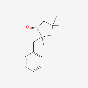 2-Benzyl-2,4,4-trimethylcyclopentan-1-one