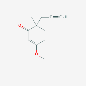 3-Ethoxy-6-methyl-6-(prop-2-yn-1-yl)cyclohex-2-en-1-one